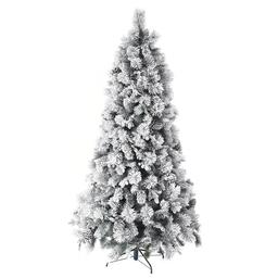 Різдвяна сосна 240 см із шишками біла (675-013)