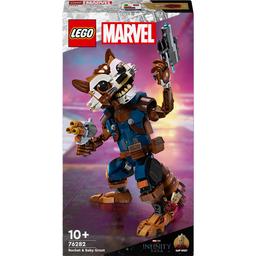 Конструктор LEGO Super Heroes Marvel Ракета й малюк Ґрут 566 деталі (76282)