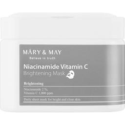 Набор масок для лица Mary & May Niacinamide Vitamin C Brightening Mask, с ниацинамидом и витамином C, 30 шт.
