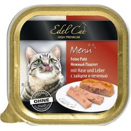 Влажный корм для кошек Edel Cat паштет с зайцем и печенью, 100 г (1000306/174036)