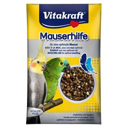 Витамины для средних и больших попугаев Vitakraft Mauserhilfe семена при линьке, 25 г (21339)