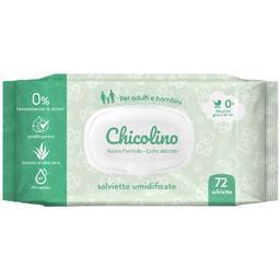 Влажные салфетки для взрослых и детей Chicolino Алоэ Вера, 72 шт.