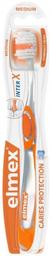 Зубна щітка Elmex Захист від карієсу, середня, помаранчевий