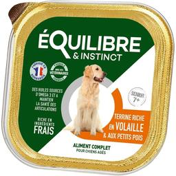 Вологий корм для дорослих собак Equilibre & Instinct паштет з куркою та горохом 300 г