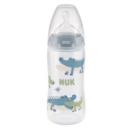 Пляшечка для годування NUK First Choice Plus Крокодил, з силіконовою соскою, 300 мл, блакитний (3952397)