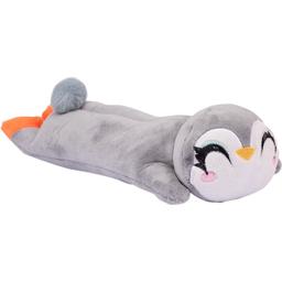 Пенал Yes Fluffy Friends Пингвин Элан, 30х9 см, серый (533335)