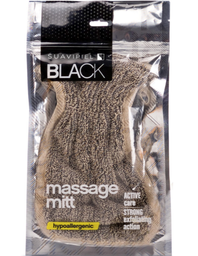 Губка банна Suavipiel Рукавичка Black Massage Mitt, 1 шт.