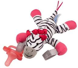 Іграшка-тримач для пустушки Dr. Brown's Зебра, 0-12 міс., рожевий (AC156-P6)