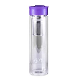 Бутылка для воды с фильтром Gipfel Martino 350 мл фиолетовая (8345)