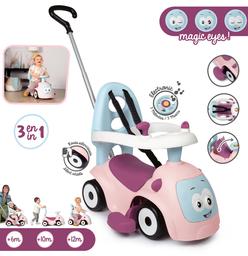 Машина для катания детская Smoby Toys Маестро 4 в 1 с функцией качели, розовый (720305)
