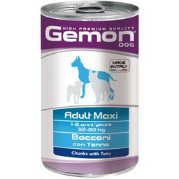 Вологий корм Gemon Dog Wet Maxi Adult шматочки з тунцем, 1,25 кг (70387934)