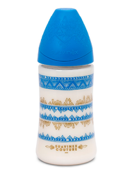 Пляшечка для годування Suavinex Couture, 270 мл, синій (304147)
