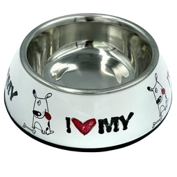 Миска для собак Lucky Star Diva Dish, 22 см, 1,5 л, белый (SWT 6045-4)