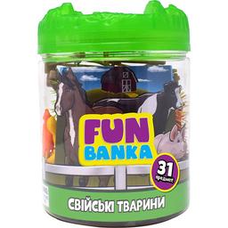 Ігровий міні-набір Fun Banka Свійські тварини, 31 предмет (320386-UA