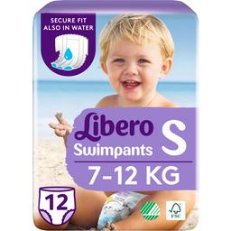 Подгузники-трусики для плавания Libero Swimpants Small 2 (7-12 кг), 12 шт.