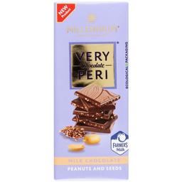 Шоколад молочный Millennium Very Peri Арахис, льон и чиа 85 г (917334)