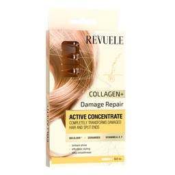 Концентрат Revuele для активации роста волос в ампулах Коллаген+Восстановление, 8х5 мл