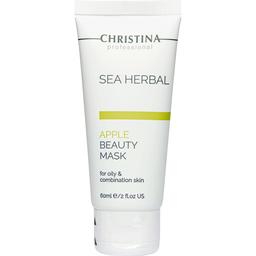 Яблучна маска краси для жирної та комбінованої шкіри Christina Sea Herbal Apple Beauty Mask 60 мл