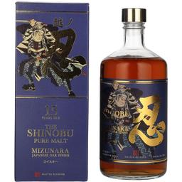 Віскі Shinobu 15 yo Pure Malt Japanese Whisky 43% 0.7 л у подарунковій упаковці