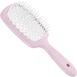 Щітка для волосся Janeke Small Superbrush, 17,5х7 см, рожева з білим
