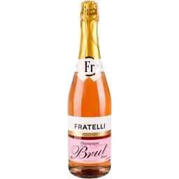 Вино ігристе Fratelli рожеве брют 0.75 л