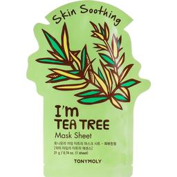 Маска тканевая для лица Tony Moly I'm Real Tea Tree Mask Sheet успокаивающая 21 мл