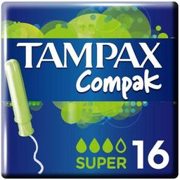 Тампоны Tampax Compak Super, с аппликатором, 16 шт.