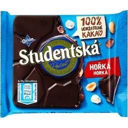 Шоколад черный Studentska арахис с желейными кусочками и изюмом, 90 г (890956)