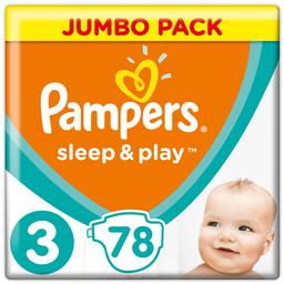 Подгузники Pampers Sleep&Play 3 (6-10 кг), 78 шт.