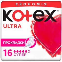 Гігієнічні прокладки Kotex Ultra Dry Super Duo 16 шт.