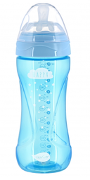 Пляшечка для годування Nuvita Mimic Cool, антиколікова, 330 мл, блакитний (NV6052SKY)