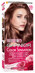 Фарба для волосся Garnier Color Sensation відтінок 6.15 (чуттєвий шатен), 110 мл (C5864200)
