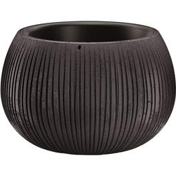Горшок для цветов Prosperplast Beton Bowl круглый с вкладышем, 290 мм,, черный (65919-411)