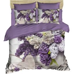 Комплект постельного белья LightHouse White Lilac, ranforce + 3D, евростандарт (298OZ_2,0)