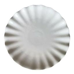 Тарелка S&T Волнистый край, мелкая волна, 20,3 см, белый (503570)