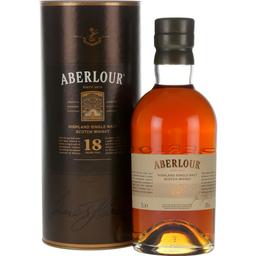 Виски Aberlour 18yo Single Malt Scotch Whisky, 43%, 0,5 л, в подарочной упаковке