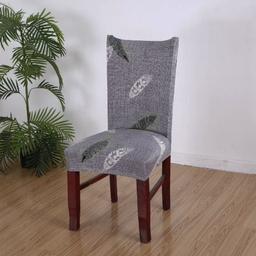 Чохол на стілець Stenson R89955 натяжний сірий (26012)