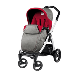 Прогулянкова коляска Peg-Perego Book Plus 51, червоний із сірим (PACK05-00000000003)