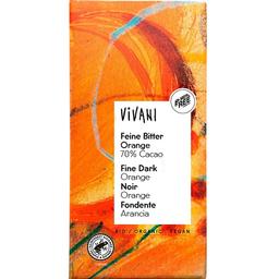 Шоколад черный Vivani Feine Bitter Orange с апельсином органический, 100 г