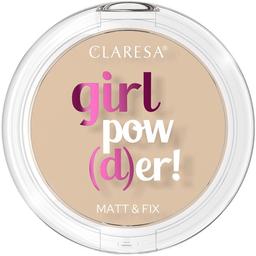 Компактна пудра для обличчя Claresa Girl Powder з природним матовим ефектом, відтінок 01 (Translucent), 12 г