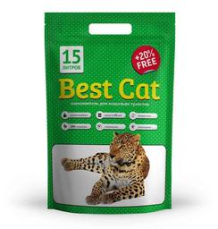 Силикагелевий наполнитель для кошачьего туалета Best Cat Green Apple, 15 л (SGL038)