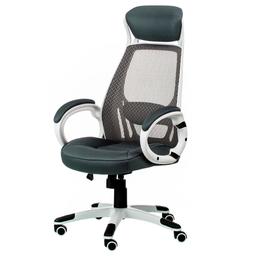 Крісло офісне Special4you Briz сірий з білим (E0888)