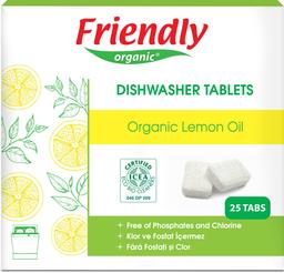 Органічні таблетки для посудомийної машини Friendly Organic, 25 шт.