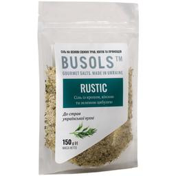 Сіль Busols Rustic з кропом, кінзою та зеленою цибулею, 150 г