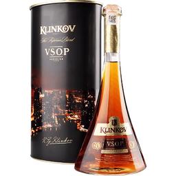 Коньяк Klinkov VSOP 40% 0.5 л у тубусі