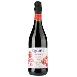 Вино игристое Riunite Lambrusco Emilia Rosso, красное, полусухое, IGP, 7,5%, 0,75 л (619579)