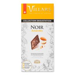 Шоколад черный Villars с карамелизированным миндалем, 100 г (825366)