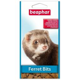 Вкусные хрустящие подушечки Beaphar Ferret Bits для хорьков, с мальт пастой внутри, 35 г (10262)