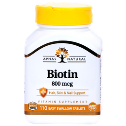 Харчова добавка Apnas Natural Біотин, 110 таблеток (1999574)
