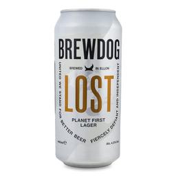 Пиво BrewDog Lost Lager, светлое, 4,5%, ж/б, 0,44 л (852358)